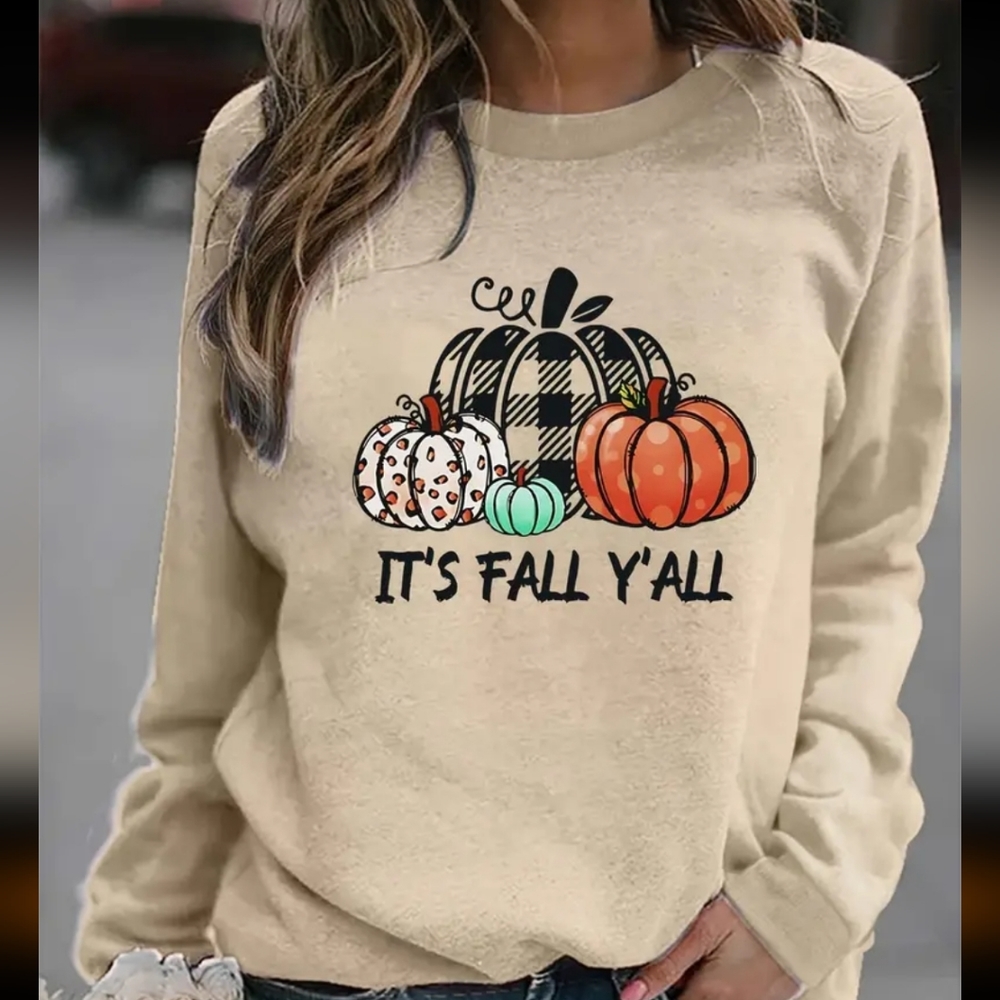 Womens "it's fall yall" pumpkin sweatshirt